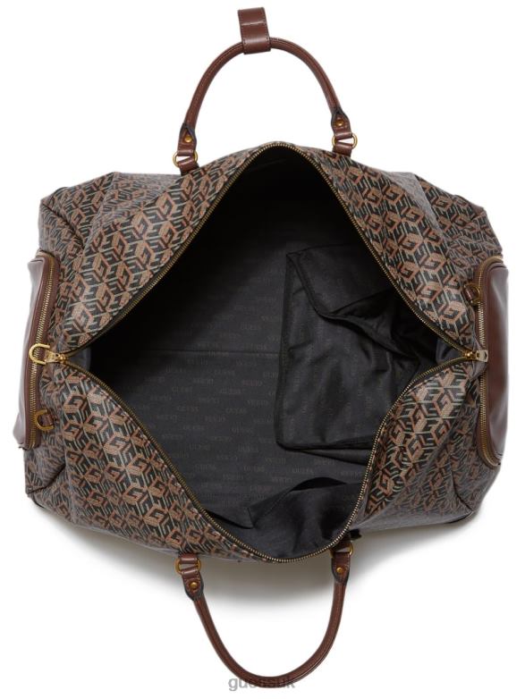 GUESS Women Ederlo Weekender Black Floral Print Bags V28V63185