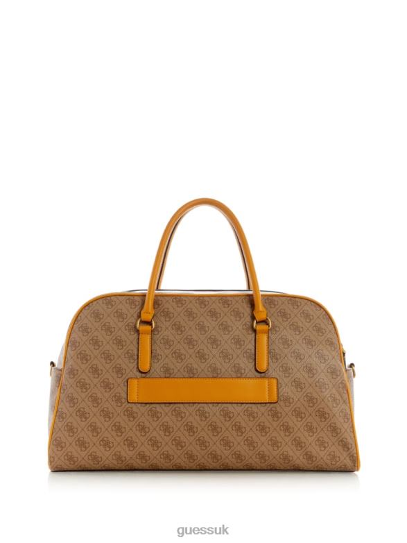 GUESS Women Izzy Weekender Duffle Bag Jaune/Lemon Yellow Bags V28V63189