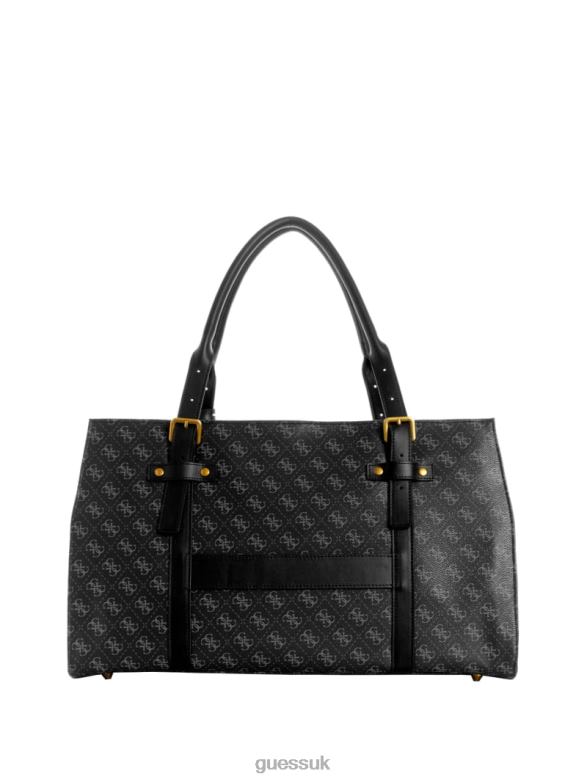 GUESS Women Jesco Weekender Duffle Bag Coal Multi Bags V28V63181