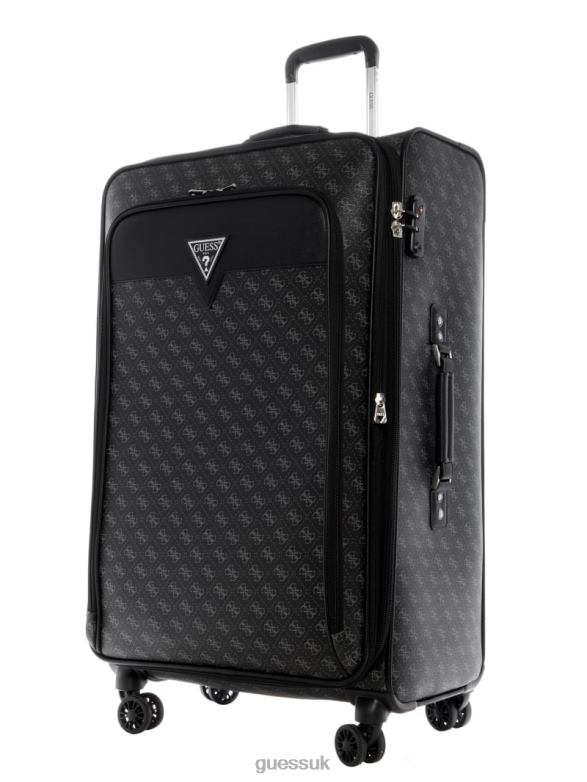 GUESS Women Olson Spinner Suitcase Coal Multi Bags V28V63245