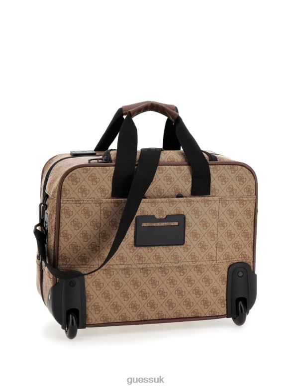 GUESS Women Vezzola Pilot Trolley Travel Bag Bamboo Bags V28V63170
