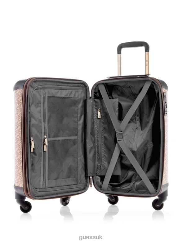 GUESS Women Wilder G Cube 4-Wheel Suitcase Topanga Wash Bags V28V63177