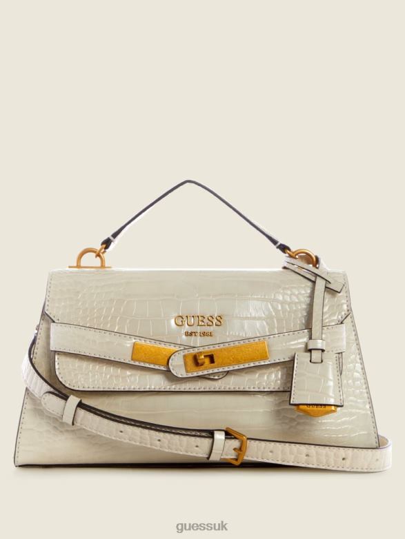 GUESS Women Enisa Top-Handle Flap Bag Brun/Egyptian Brown Bags V28V62895