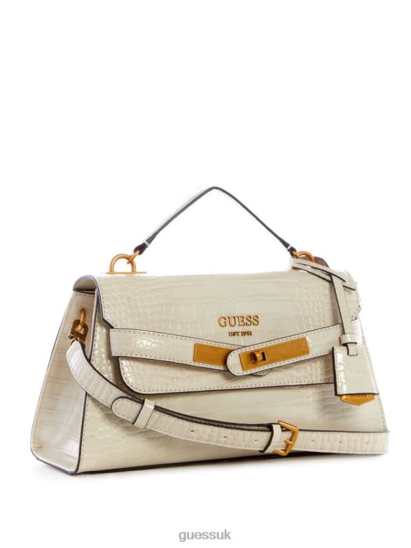 GUESS Women Enisa Top-Handle Flap Bag Brun/Egyptian Brown Bags V28V62895