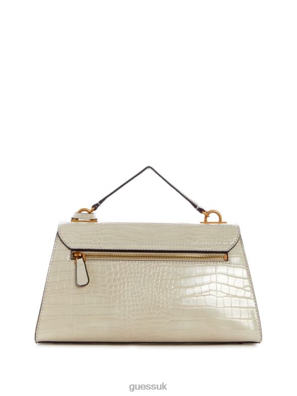 GUESS Women Enisa Top-Handle Flap Bag Brun/Egyptian Brown Bags V28V62895