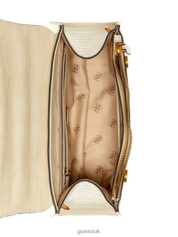 GUESS Women Enisa Top-Handle Flap Bag Brun/Egyptian Brown Bags V28V62895