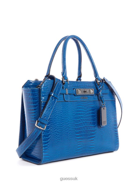GUESS Women Raffie Carryall Royal Blue Bags V28V63323