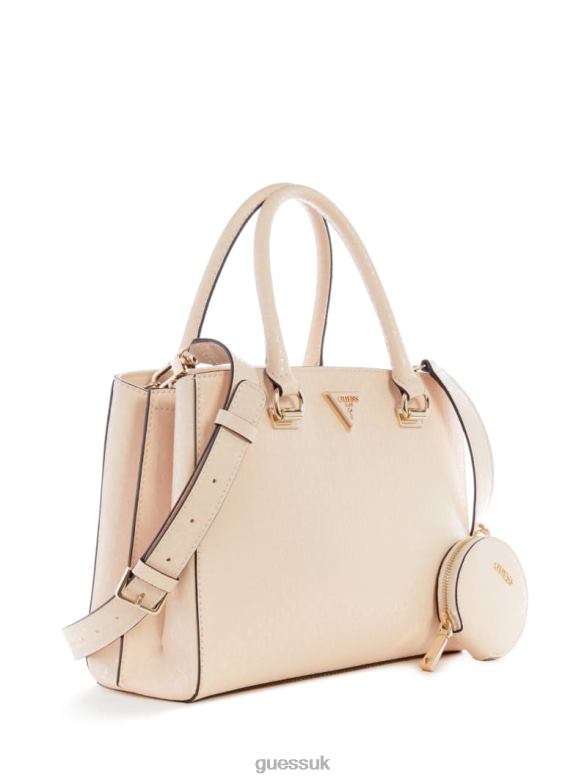 GUESS Women Alexie Logo Girlfriend Satchel Bleu/Palermo Wash Bags V28V62956