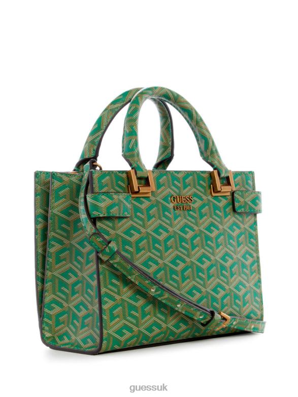 GUESS Women Atene Mini Satchel Forest Logo Bags V28V63300