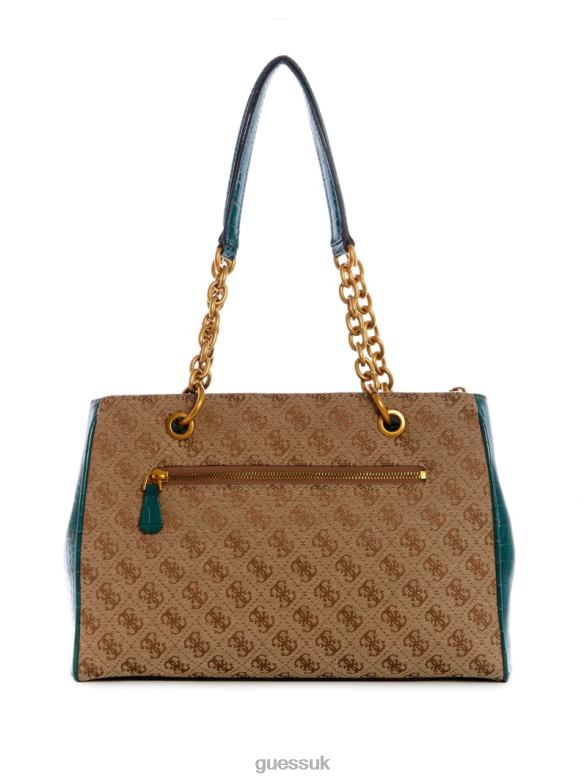 GUESS Women Aviana Luxury Satchel Lgre Bags V28V63113