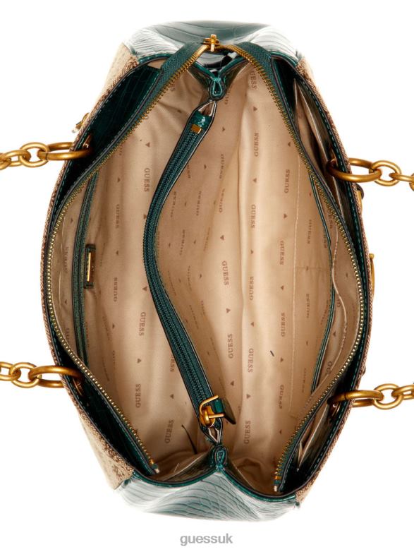 GUESS Women Aviana Luxury Satchel Lgre Bags V28V63113