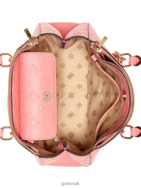 GUESS Women Galeria Status Satchel Bleu/Intrepid Wash Bags V28V62824