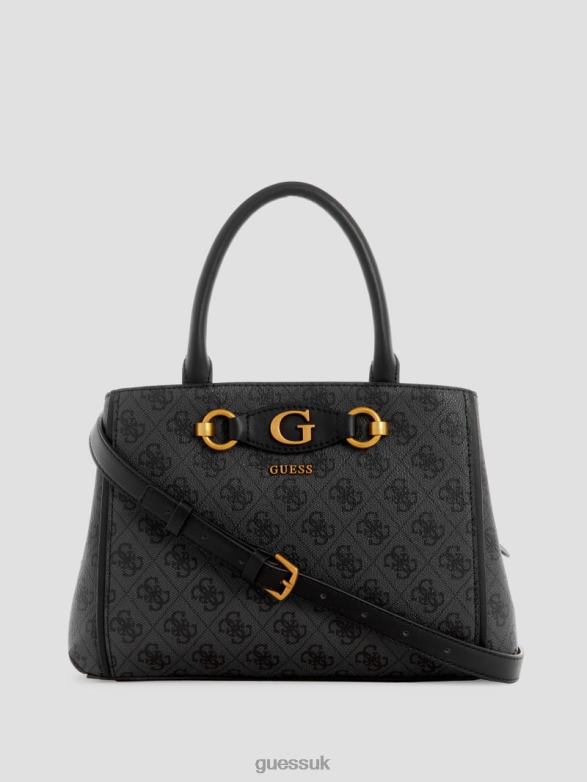 GUESS Women Izzy Quattro G Small Girlfriend Satchel Cloud Wash Bags V28V62791