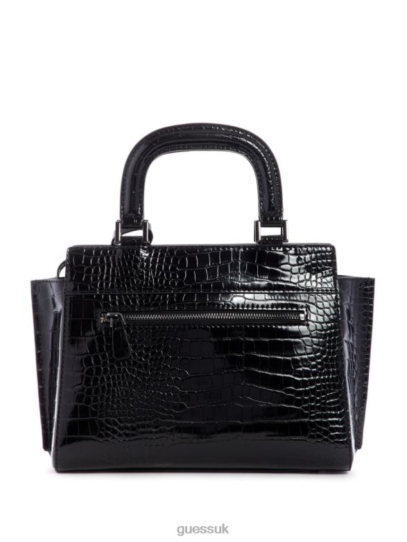 GUESS Women Katey Girlfriend Satchel Black Bags V28V63266