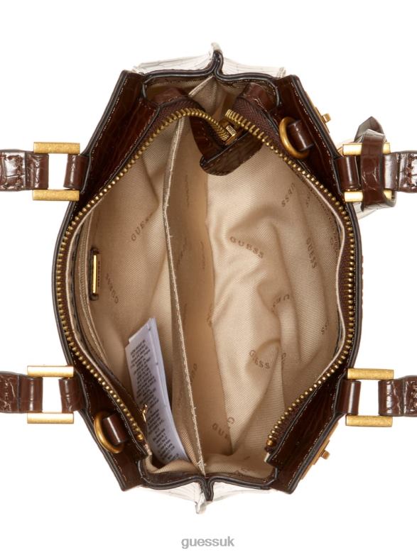 GUESS Women Katey Girlfriend Satchel Brown Bags V28V63274