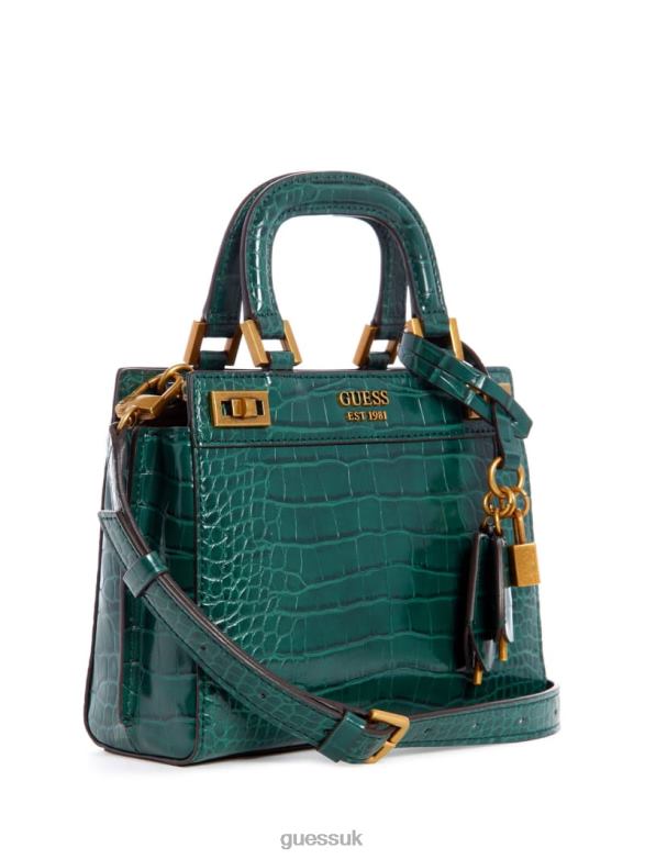 GUESS Women Katey Mini Satchel Forte Brown Bags V28V63288