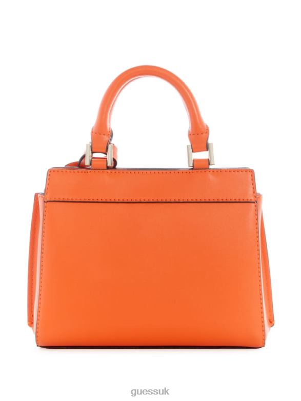 GUESS Women Katey Mini Satchel Orange Bags V28V63298