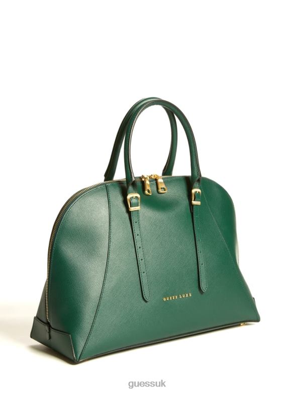GUESS Women Lady Luxe Dome Satchel Bark Bags V28V63283