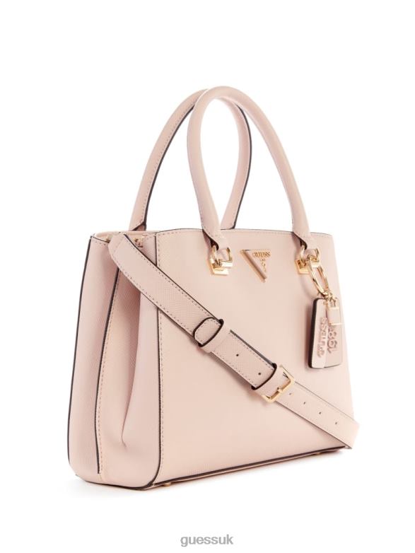 GUESS Women Noelle Girlfriend Satchel Light Rose Bags V28V62830