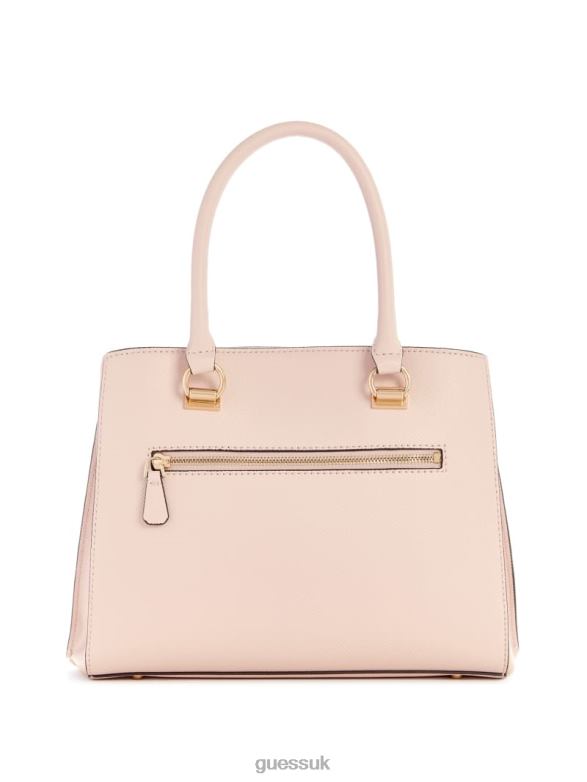 GUESS Women Noelle Girlfriend Satchel Light Rose Bags V28V62830