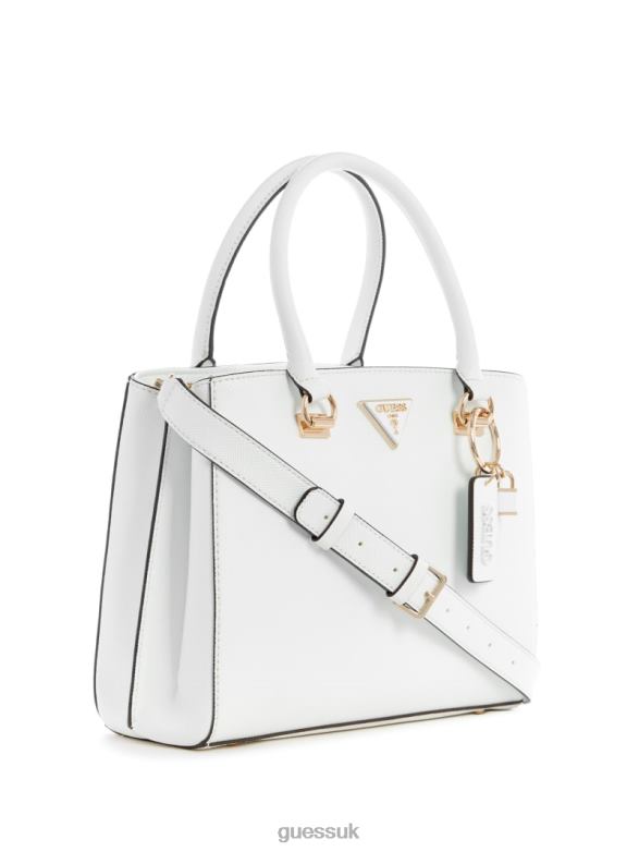 GUESS Women Noelle Girlfriend Satchel White Multi Bags V28V62855