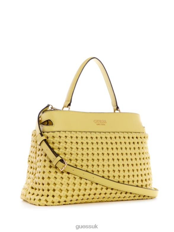 GUESS Women Sicilia Satchel Light Gold Bags V28V62971