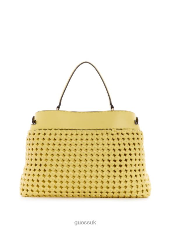 GUESS Women Sicilia Satchel Light Gold Bags V28V62971