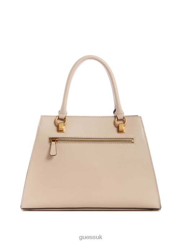 GUESS Women Stephi Girlfriend Satchel Beige Bags V28V63279