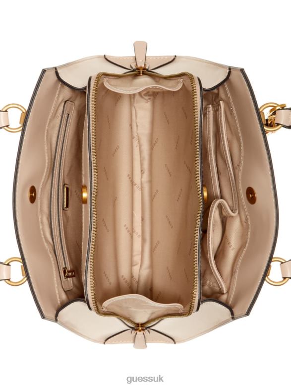 GUESS Women Stephi Girlfriend Satchel Beige Bags V28V63279