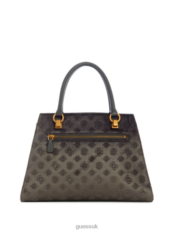 GUESS Women Stephi Girlfriend Satchel Honey Dew Bags V28V63205