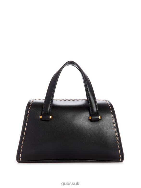 GUESS Women Stephi Mini Satchel Black Bags V28V63290