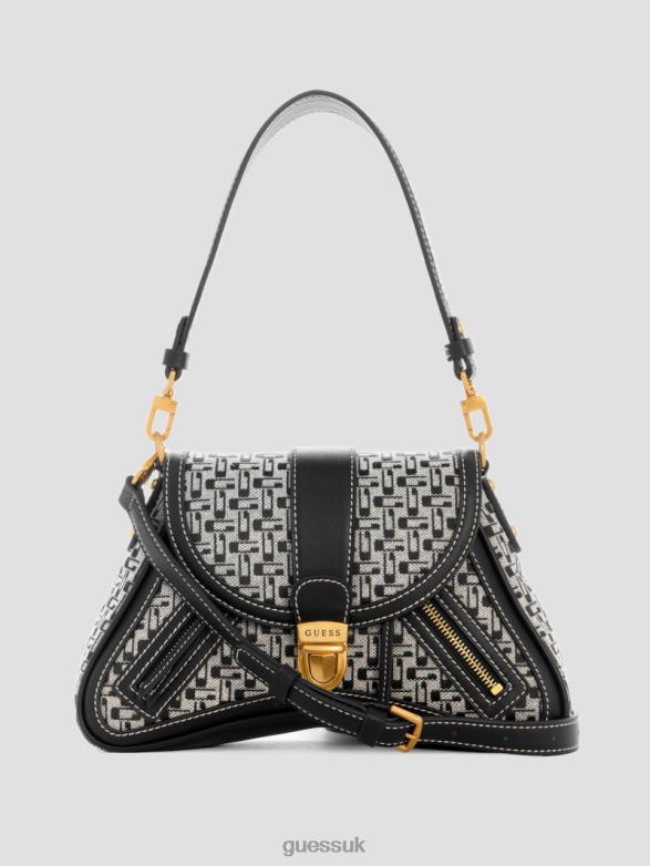 GUESS Women Belle Vintage Fold-Over Shoulder Bag Blossom Bags V28V62846