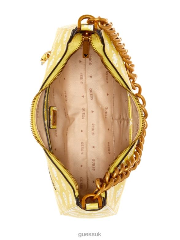 GUESS Women Centre Stage Hobo Citrine Logo Bags V28V62990