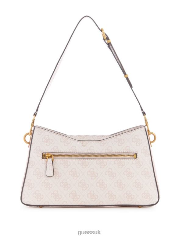 GUESS Women Ginevra Logo Elite Shoulder Bag Blush Logo Bags V28V63006
