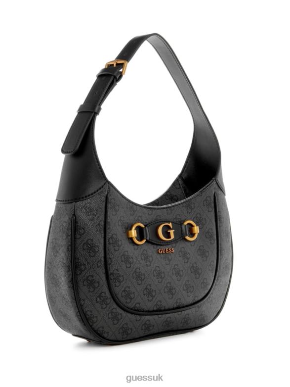 GUESS Women Izzy Quattro G Hobo Bag Cloud Wash Bags V28V63015