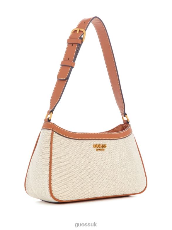 GUESS Women Jovie Shoulder Bag Cognac Bags V28V63040
