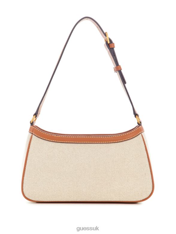 GUESS Women Jovie Shoulder Bag Cognac Bags V28V63040