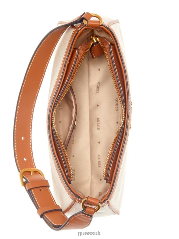 GUESS Women Jovie Shoulder Bag Cognac Bags V28V63040
