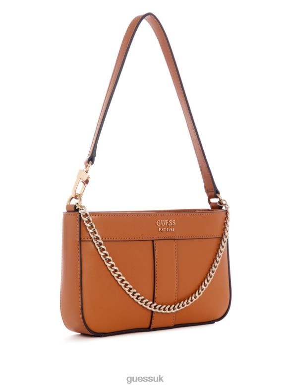 GUESS Women Katey Mini Shoulder Bag Cognac Bags V28V63029