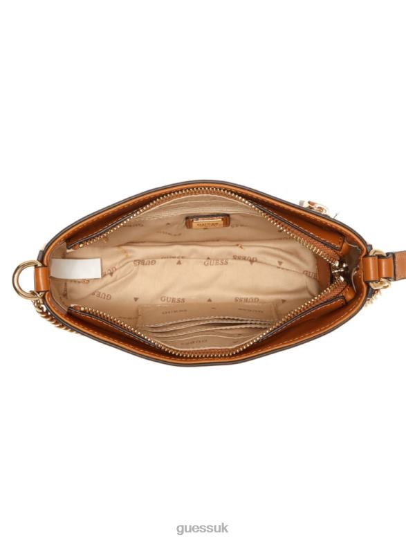 GUESS Women Katey Mini Shoulder Bag Cognac Bags V28V63029
