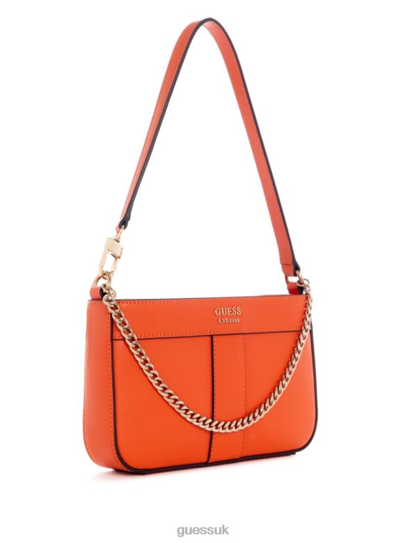 GUESS Women Katey Mini Shoulder Bag Orange Bags V28V63056