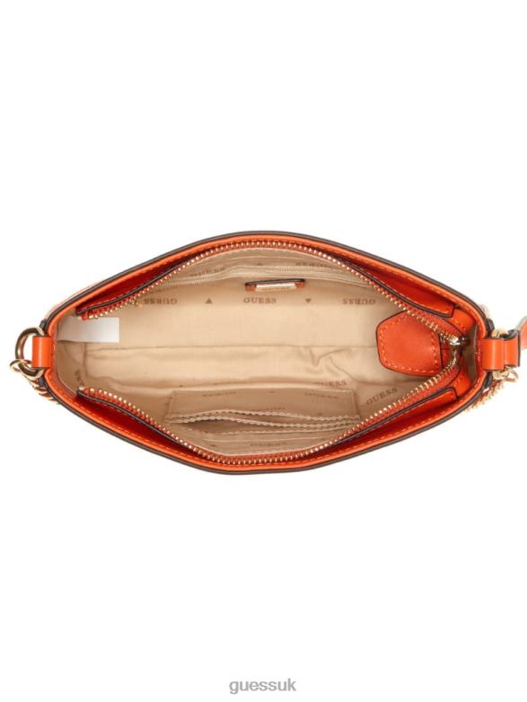 GUESS Women Katey Mini Shoulder Bag Orange Bags V28V63056