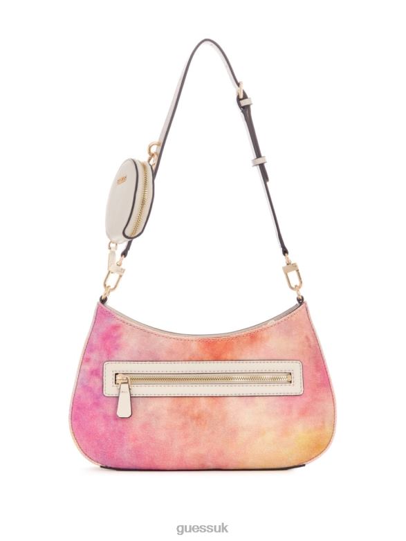 GUESS Women Panda Graffiti Art Shoulder Bag Portland Wash Bags V28V63050