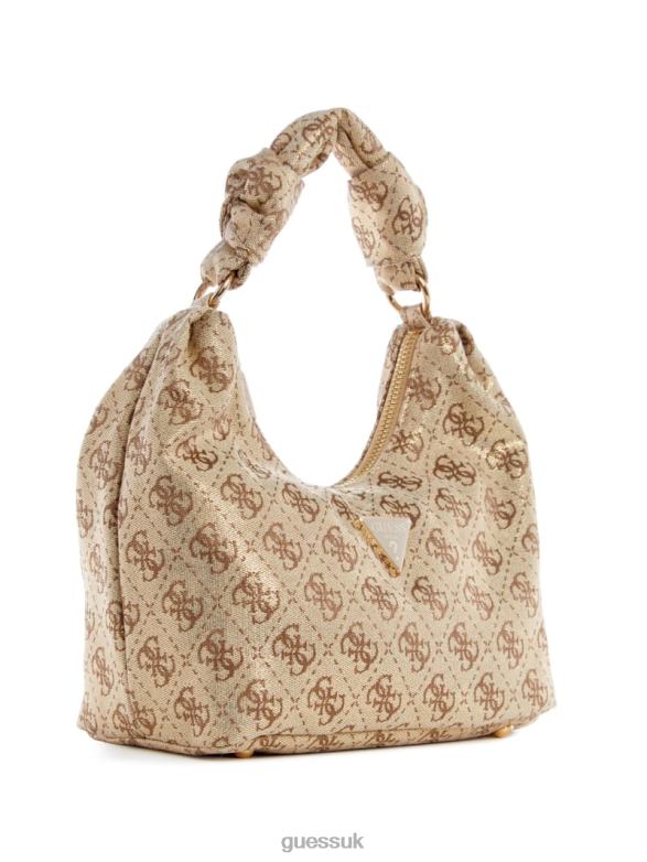 GUESS Women Velina Quattro G Hobo Bag Bleu/Glacial Wash Bags V28V63012