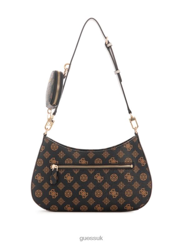 GUESS Women Whatever Graffiti Art Shoulder Bag 820 Melon Bags V28V63043