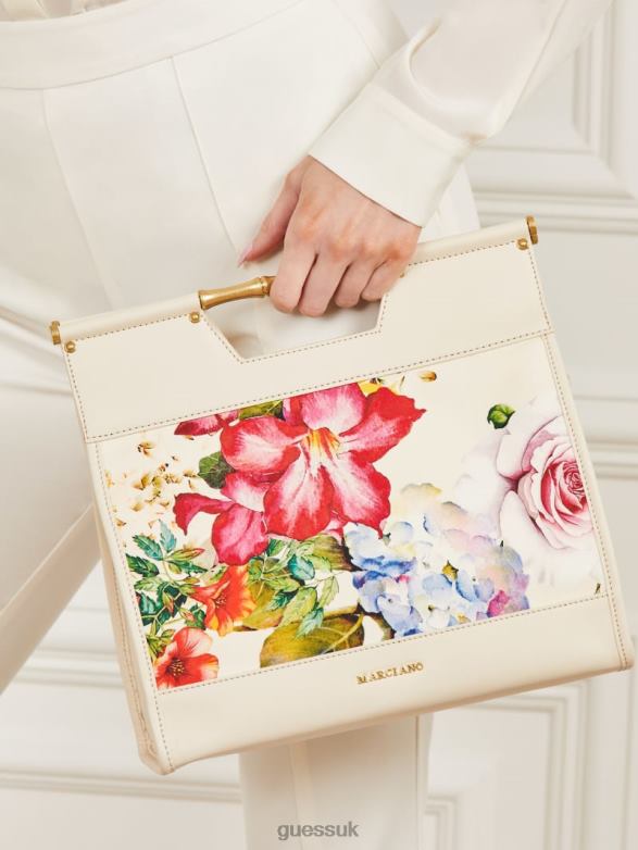 GUESS Women Alia Printed Tote Paper Bags V28V63085