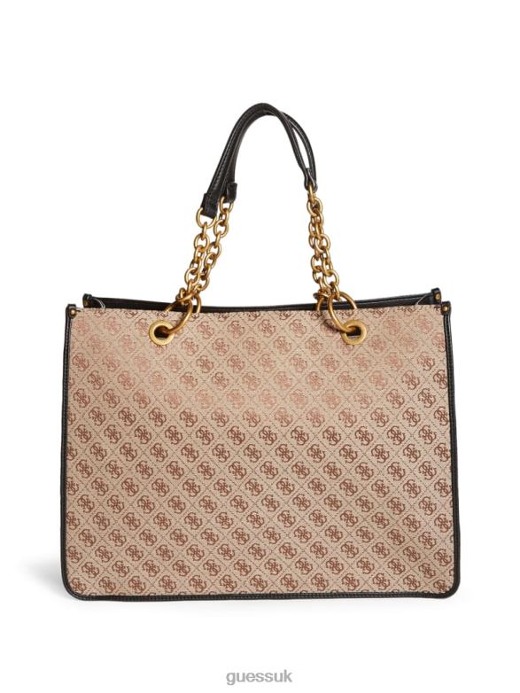 GUESS Women Aviana Tote Black Bags V28V63120