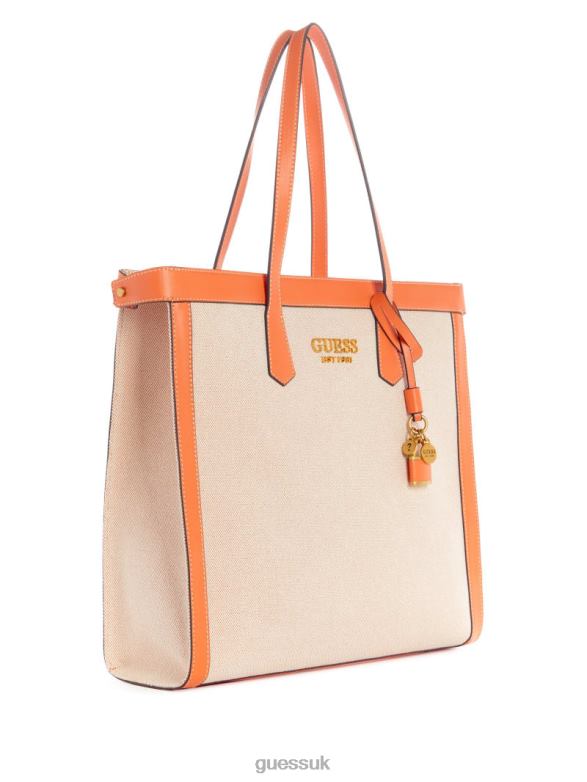 GUESS Women Jovie Tote Orange Bags V28V63093