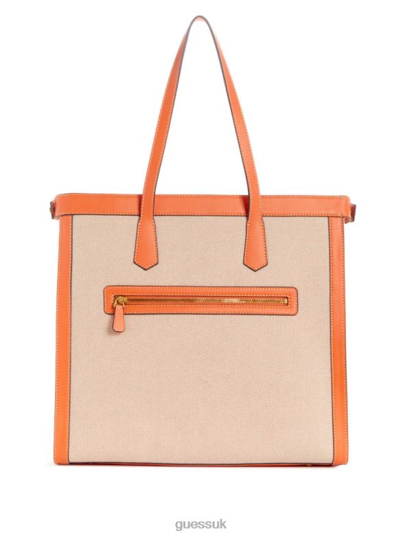 GUESS Women Jovie Tote Orange Bags V28V63093