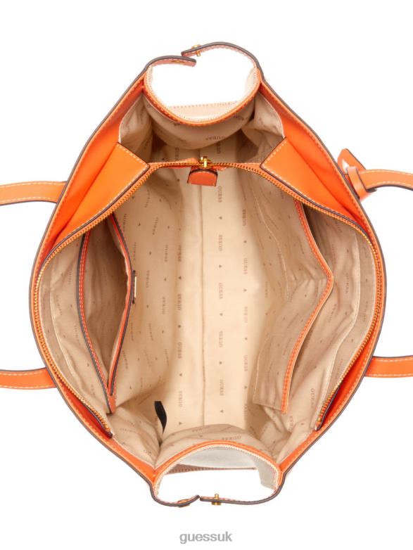 GUESS Women Jovie Tote Orange Bags V28V63093